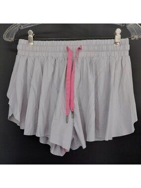 Liberty Pro Shorts Girls 14-16 Gray Athletic Running Tennis Built In Bottom Slit